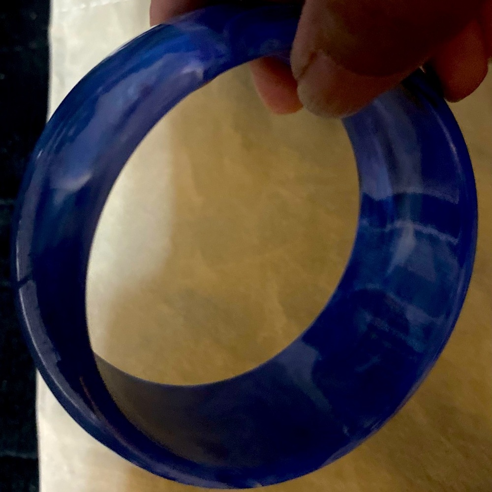 Blue Resin Bangles